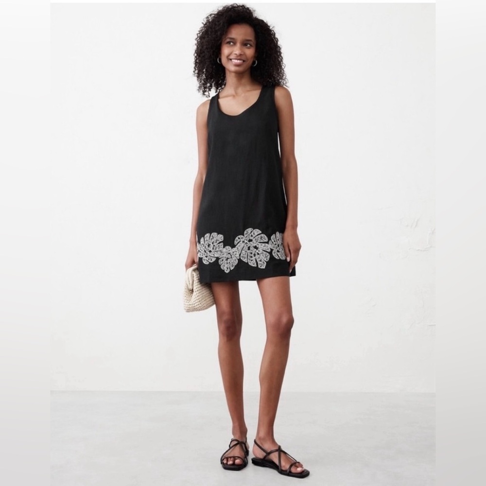 Banana Republic Black Linen Dress
